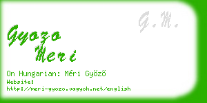 gyozo meri business card